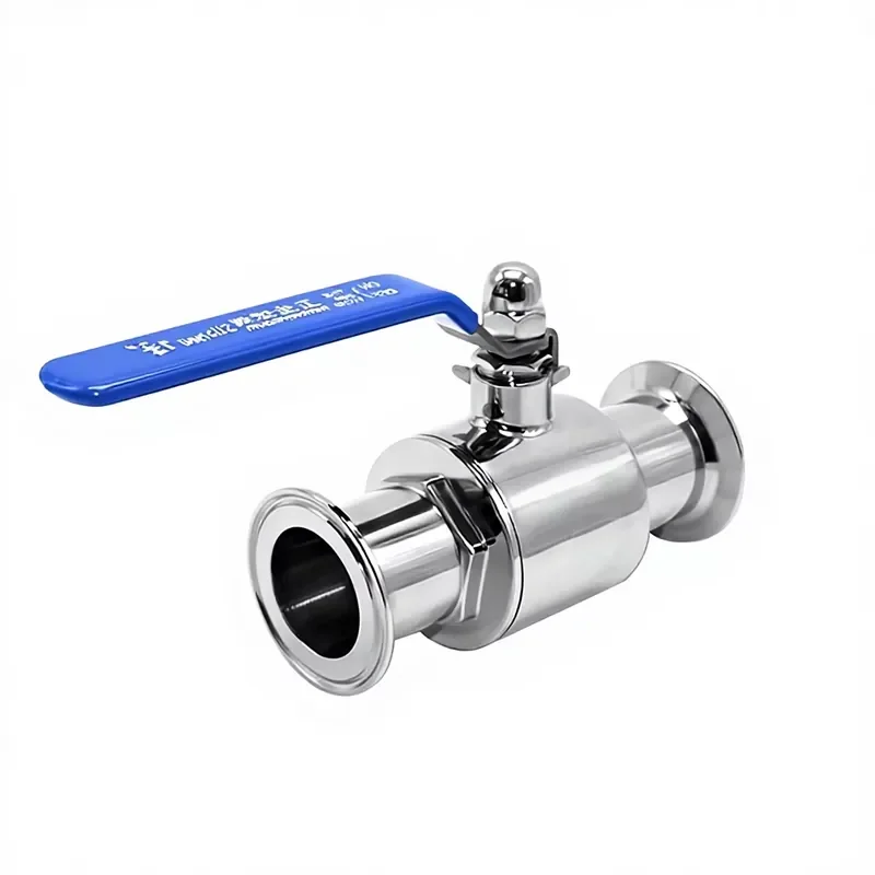SS304 316L Sanitary Stainless Steel Flanged Two Way Straight Ball Valve for Water OEM