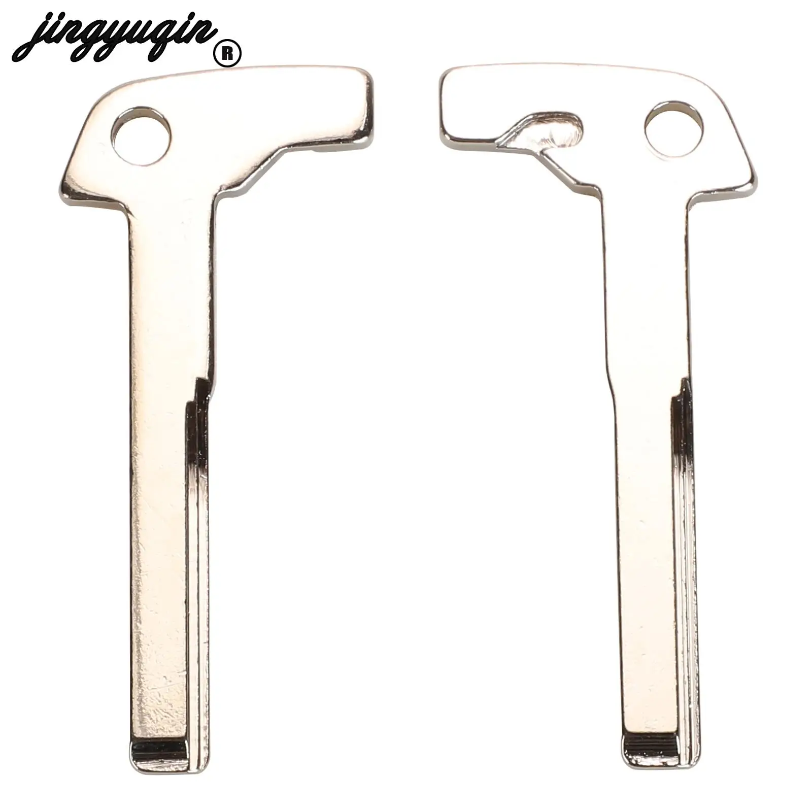

Jingyuqin Smart Key Blank Fob Замена для Mercedes Benz z A E S G CLK SLK ML Class W220 Smart Chrome Uncut Blade + Вставка