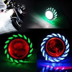 1pcs Motorcycle Fog Light LED Projector Universal Scooter Angel Eye Headlight