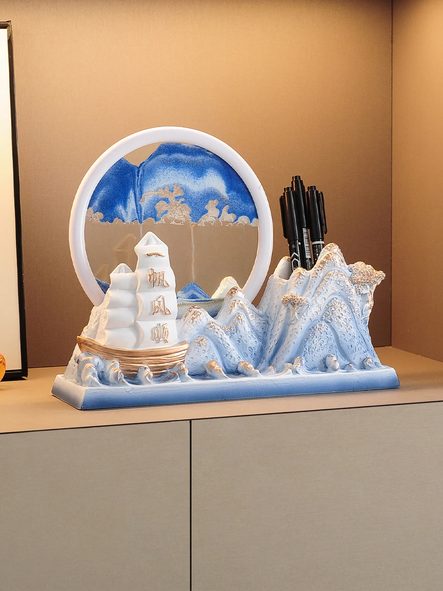 السلس الإبحار الإبحار قارب الرمال اللوحة قارب حامل قلم زخرفة مكتب سطح المكتب دراسة الديكور #3