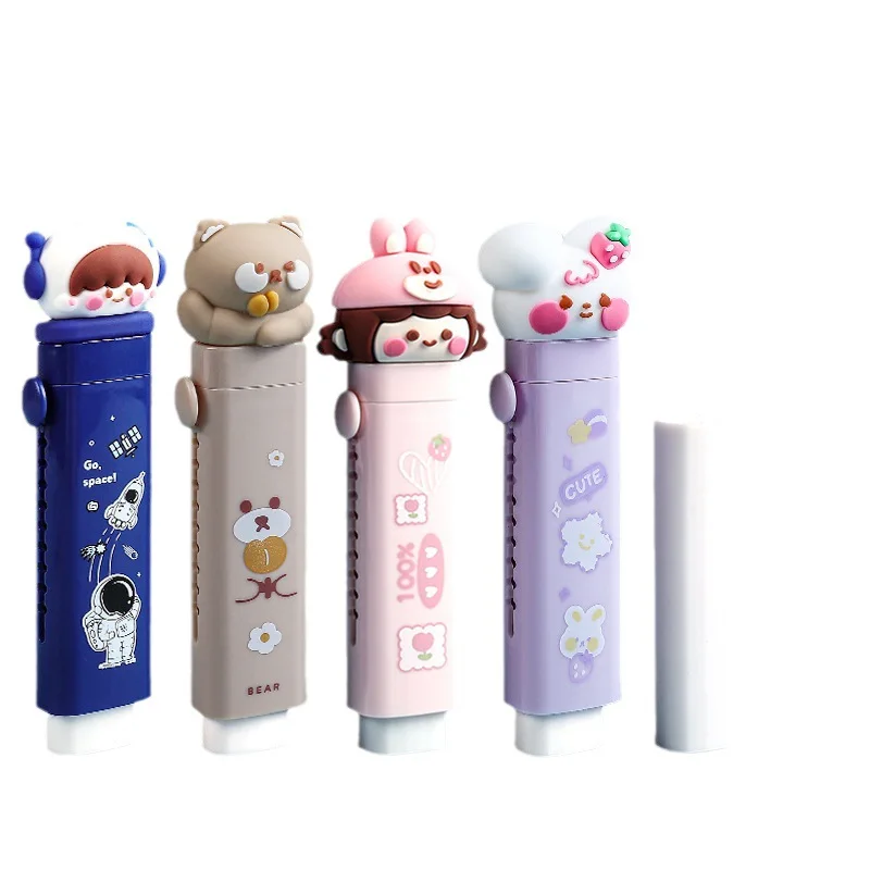 Creatieve Push-Pull Gum Voor Kinderen Briefpapier Intrekbare Student Potlood Gum Kunst Gum Kinderen Leerbenodigdheden
