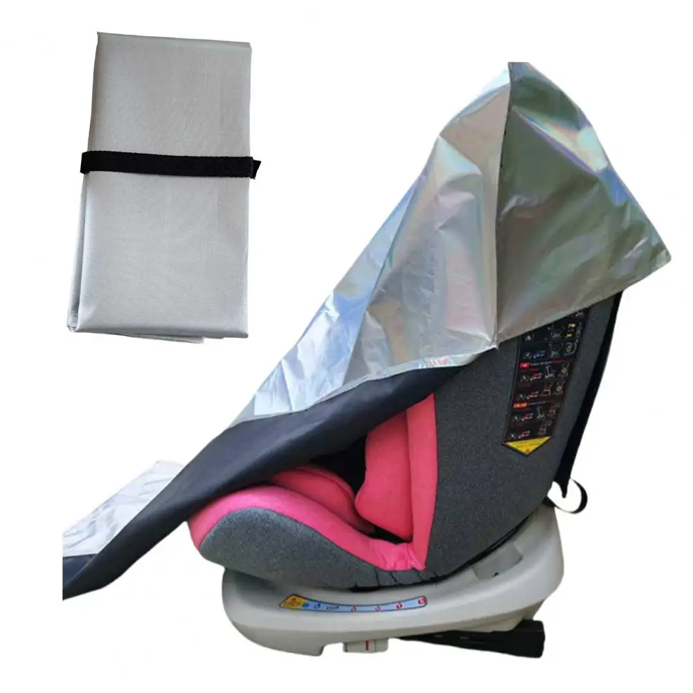 

Kids Car Seat Cover Portable Foldable Baby Car Safety Seat Sunshade Cover with Reflective Uv for Infant Automotive Safety Heat