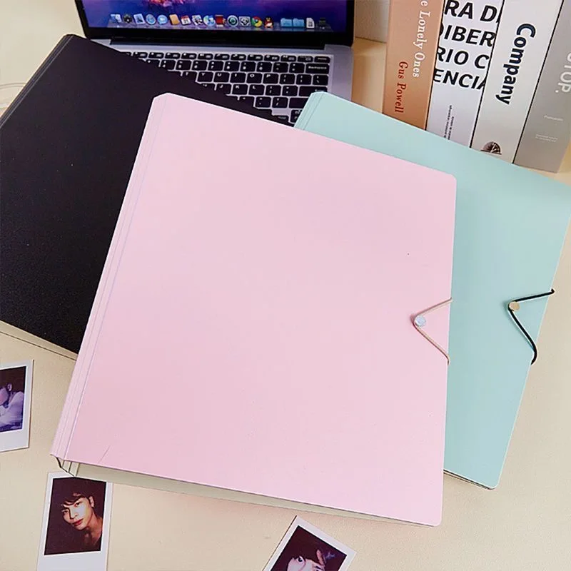 Kawaii Solid color D Shape Ring Binder Kpop 3 inch Photo Card Collect Book Large Capacity Idol Photocard Album Photocards