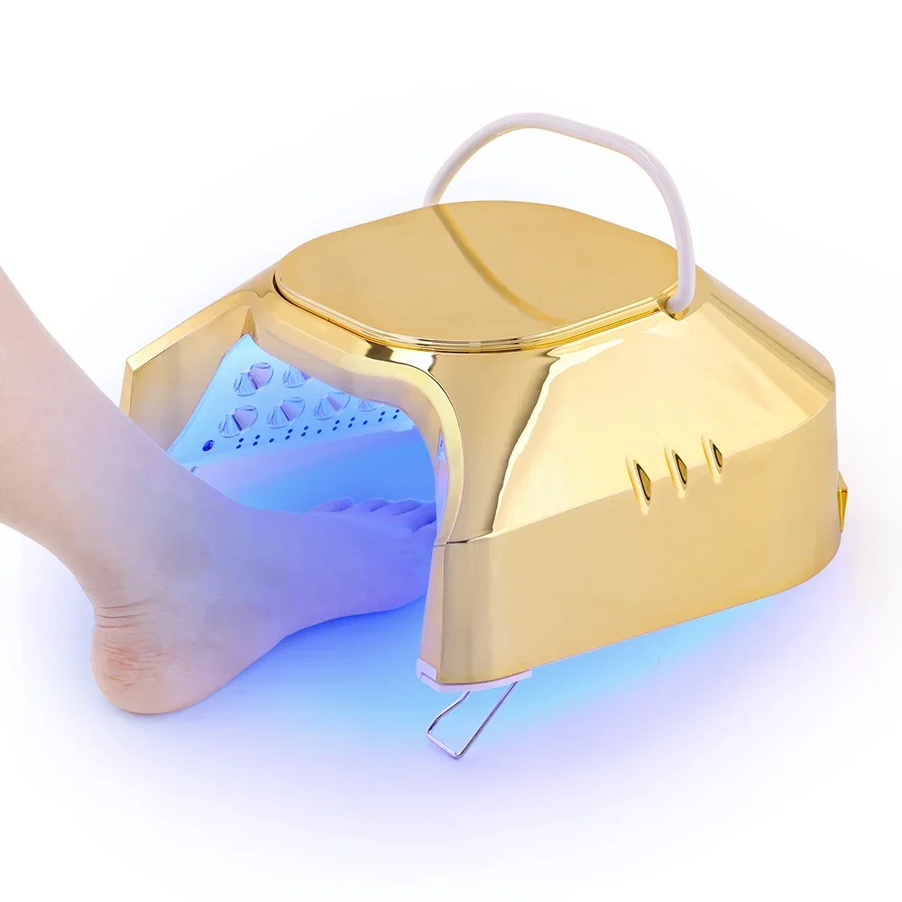 Advanced Unique Mirror-finish Interior Dual Light Nail lamp Rechargeable Portable 86W LED UV Nail Lamp machine