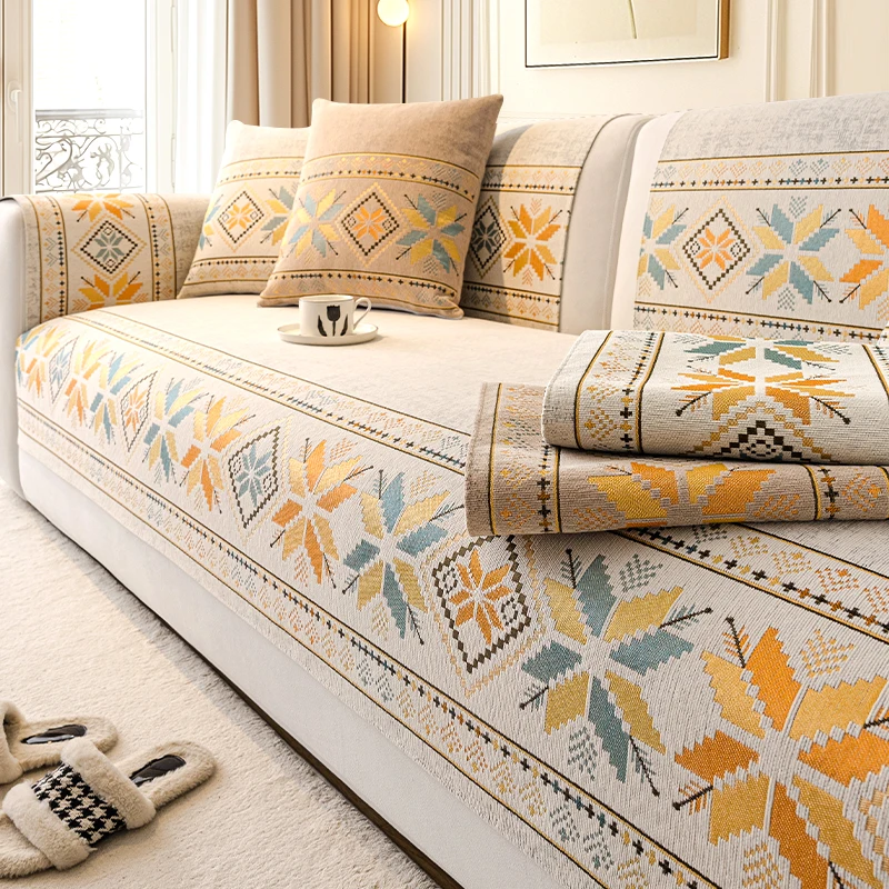 

n Sle Sofa Cuion Non-Slip All-Season High-End Sensation New Model Sofa Cover Cloth Durable hine Waable