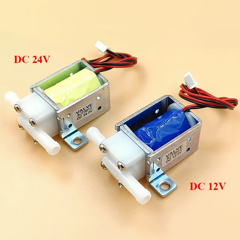DC 12V/24V 2-Position 2-Way Normally Closed Small Mini Electric Solenoid Valve Water Air On/Off Flow Control Valve Watering