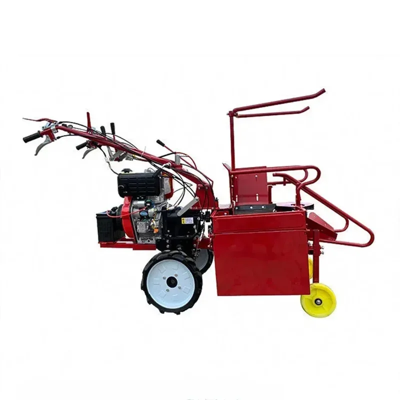 Hot SalesSmall Corn Harvester Single-row Automatic Walking Agricultural Multi-function Walk-behind Tractor Harvesting Header