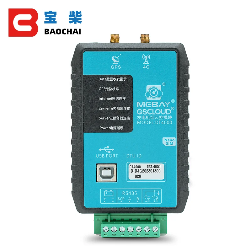 DT1000 DT4000 Mebay Remote Control Genset Controller WIFI ET 4G Cloud Module