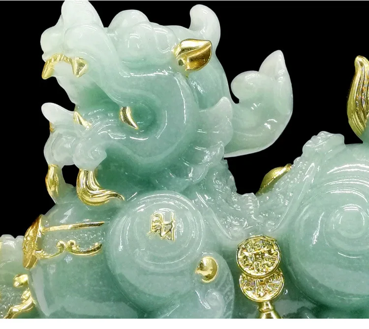 Jade Pixiu Ornament For Desk Counter Decor