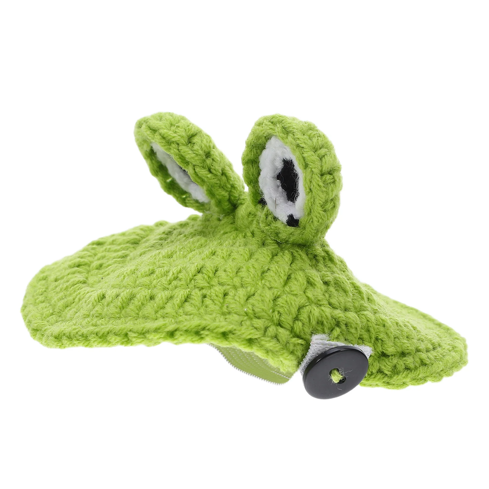 

Turtle Sweater Handmade Frog Shape Knitted Costume Elastic Strap Winter Apparel For Christmas Halloween Photo Shoot - Pet