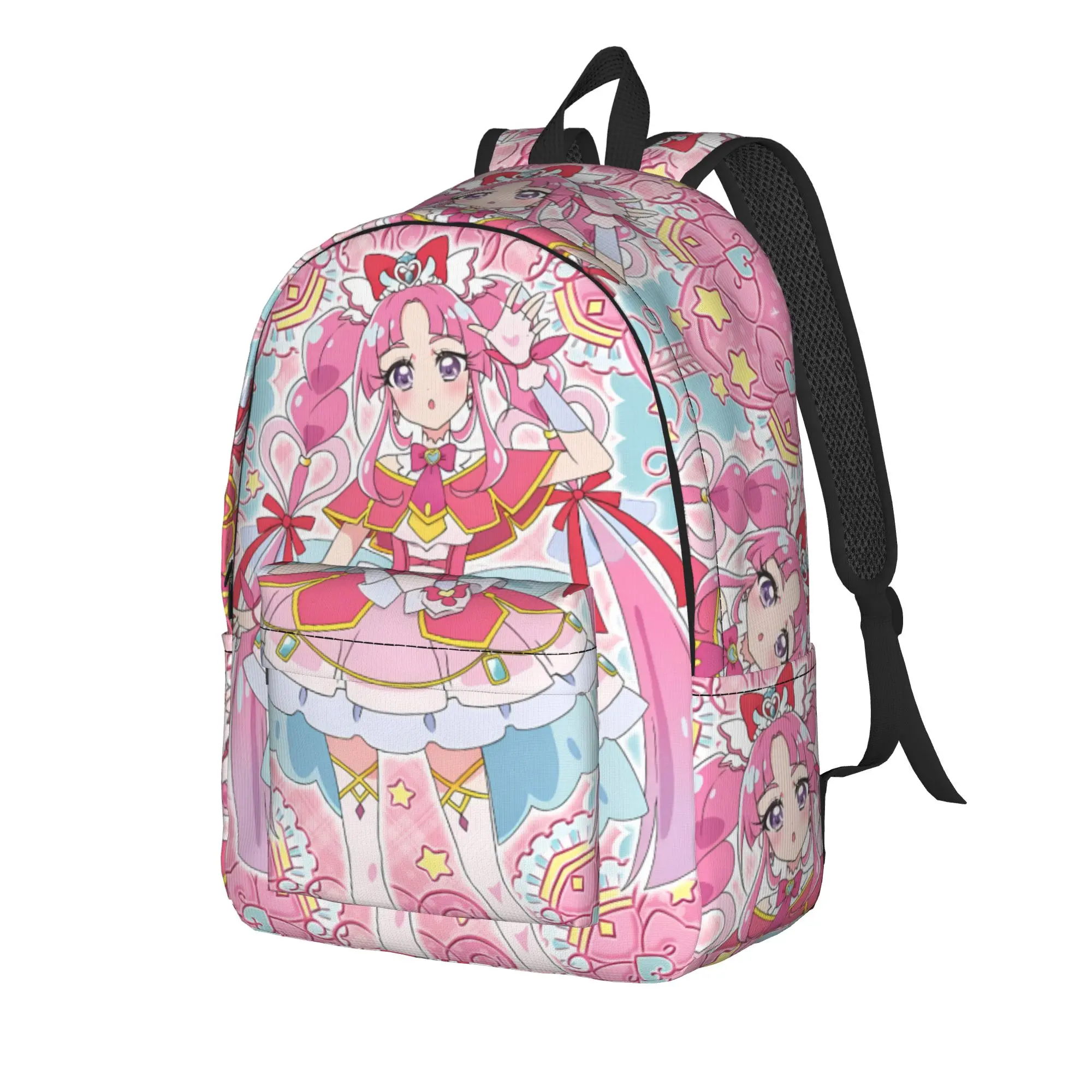 Aesthetic Pencil Case Pretty Cure Pencil Pouch Kawaii School Pencil Cases Students Double Layer Custom DIY School Stationery