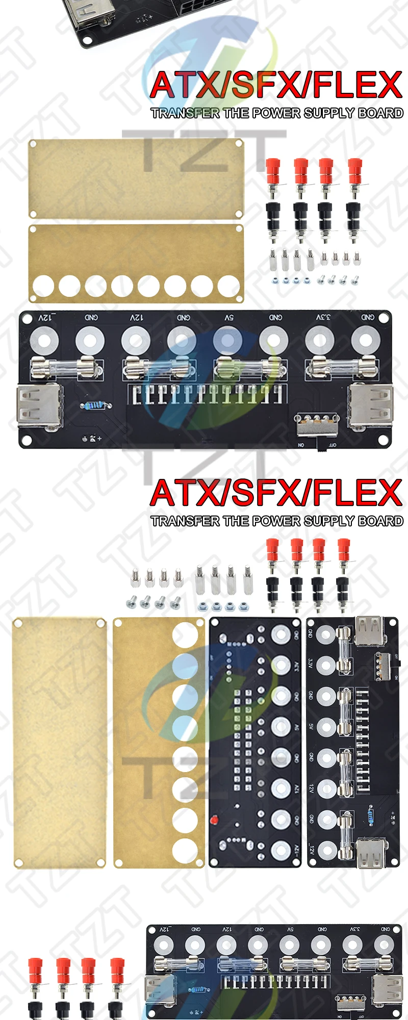 TZT Desktop-Gehäuse-Netzteil ATX-Adapterplatine Ausgangsplatine Ausgangsmodul Netzteil-Ausgangsterminalmodul Zubehör – Detail 6