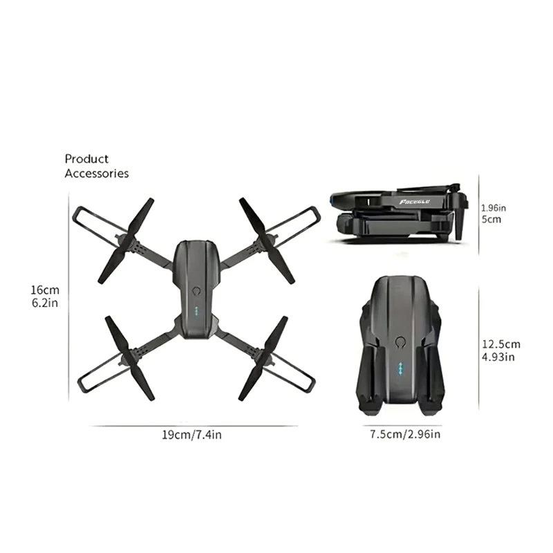 FACEGLE UAV E99 Nova RC Drone Mini Aircraft Foldable Drone Optical Flow Quadcopter Altitude Hold 360° Flip Beginners ideal Gifts view 2