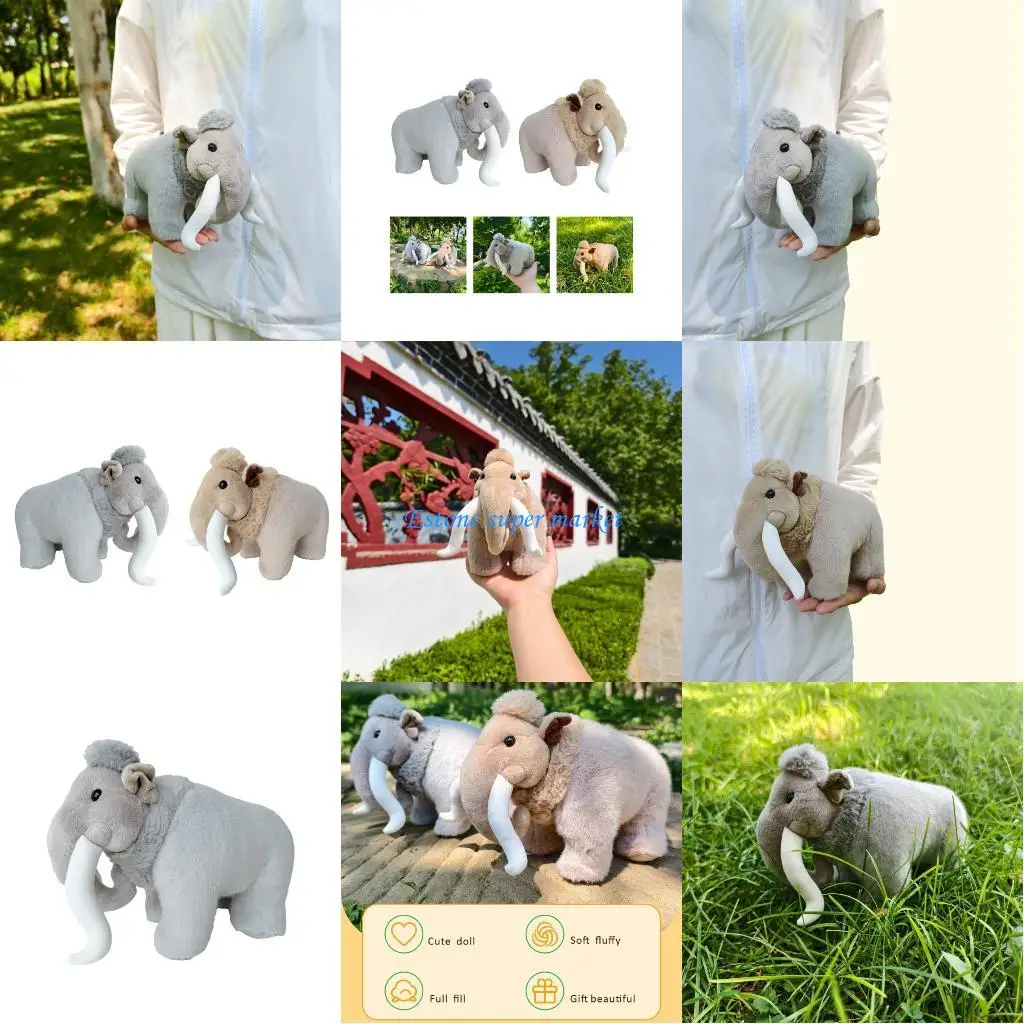 090B جميل الفيل أفخم ألعاب حيوانات قابل للغسل مهدئ عناق دمية على شكل عروسة للأطفال غرفة الديكور عيد الميلاد الهدايا العرض
