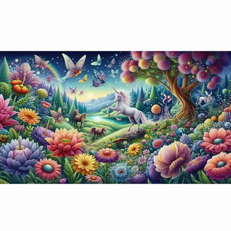 Fullcang Neue Diamant Malerei Große Größe Kirschblüte Mond Schmetterling Landschaft Diy Volle Mosaik Stickerei Bild Kreuz Stich Kits 3