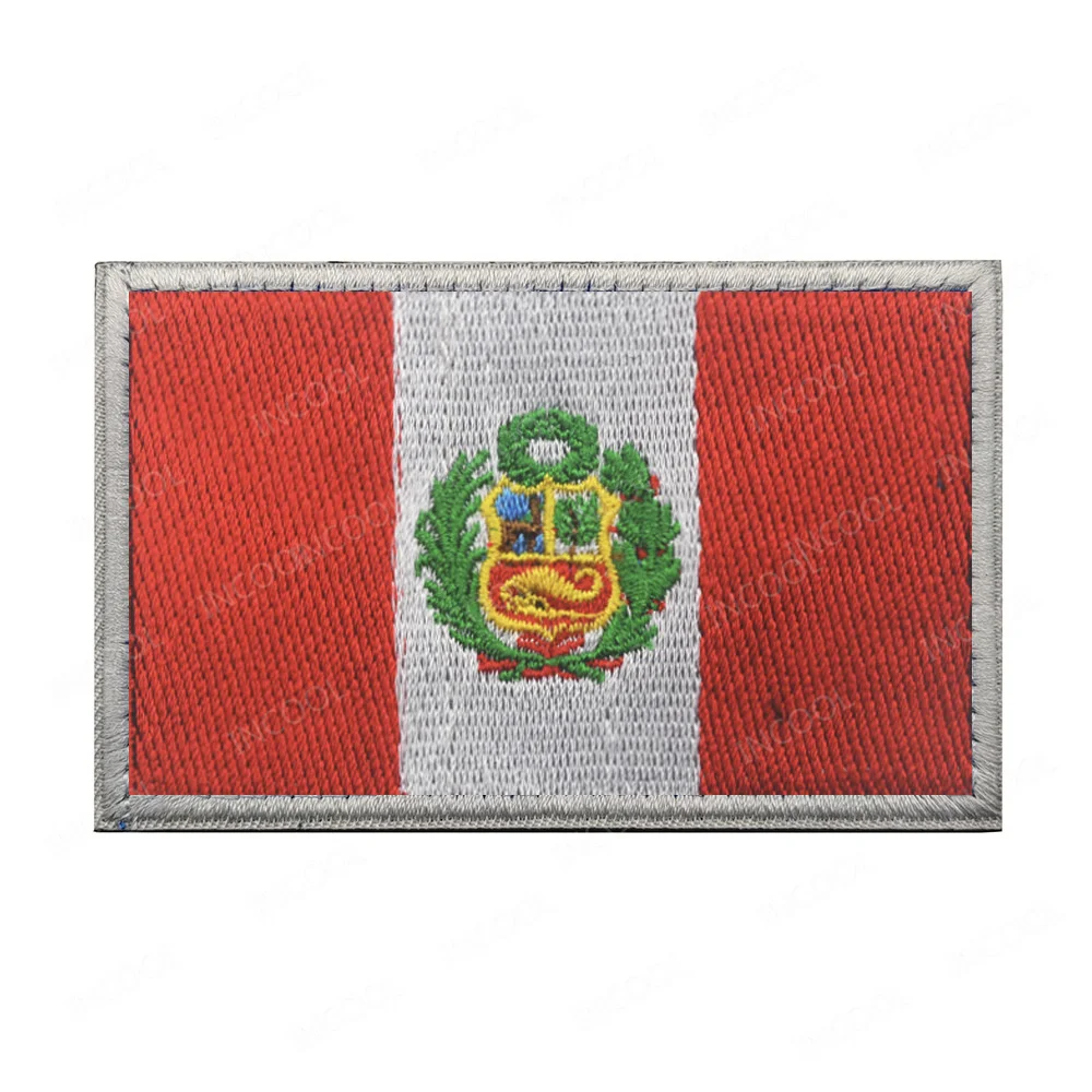 America Canada Dominica Brazil Mexico Venezuela Ecuador Panama Colombia Peru Chile Puerto Rico Argentina Embroidered Flag Patch