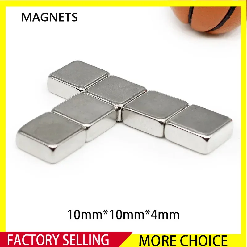 

5/10/20/50/100/150PCS 10x10x4 Square Powerful Strong Magnetic Magnets 10x10x4mm Block Rare Earth Neodymium Magnet N35 10*10*4