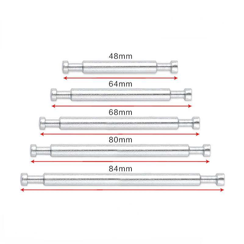 5Set Eccentric Wheel Double-End Connecting Piece Lengthened Screw Wooden Board Combined Connection  Pull Rod 48/54/68/74/84