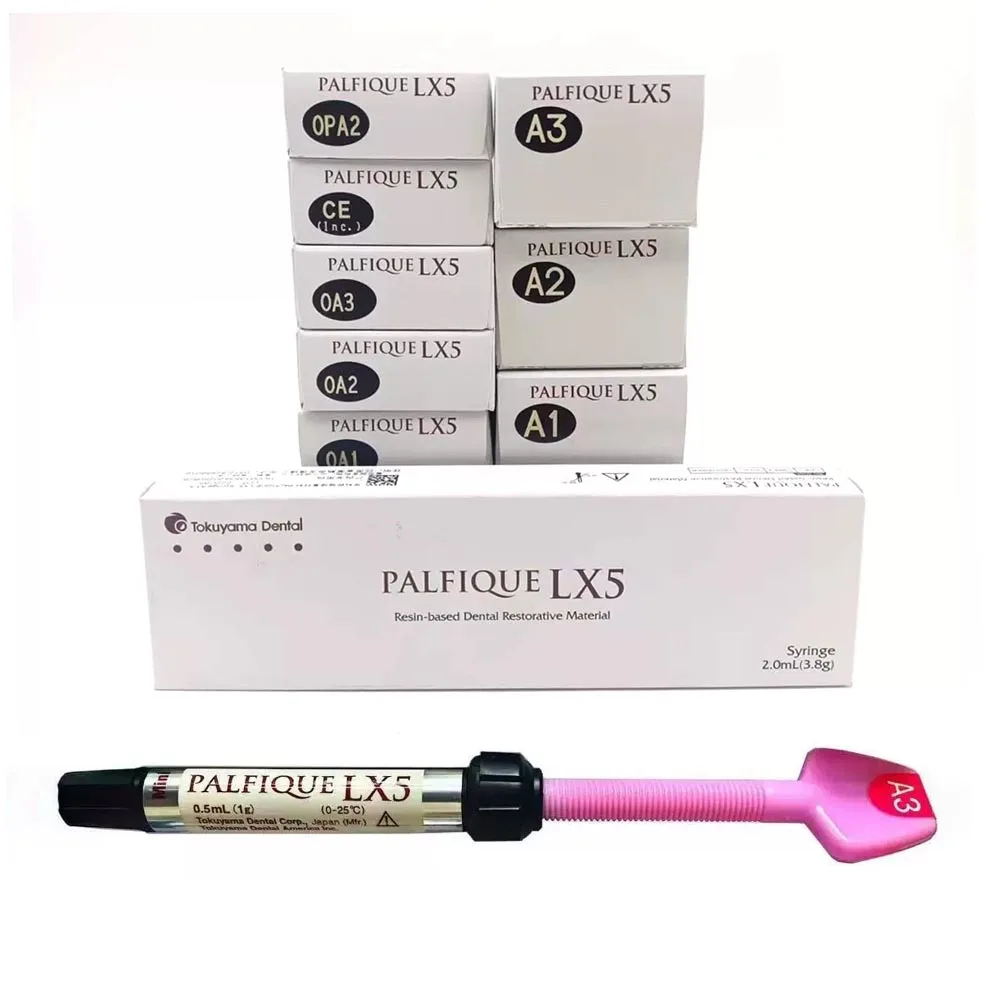Japan Tokuyama PALFIQUE LX5 Dental Composite Resin Light Cure Nano Resin Syringe 2ml Dental Restorative Tooth Filling Material