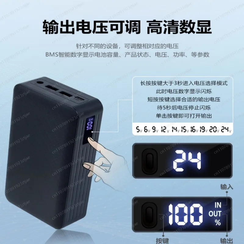 TYPE-C bidirectional 60W + DC bidirectional 80W voltage 5V-12-19V-24V
