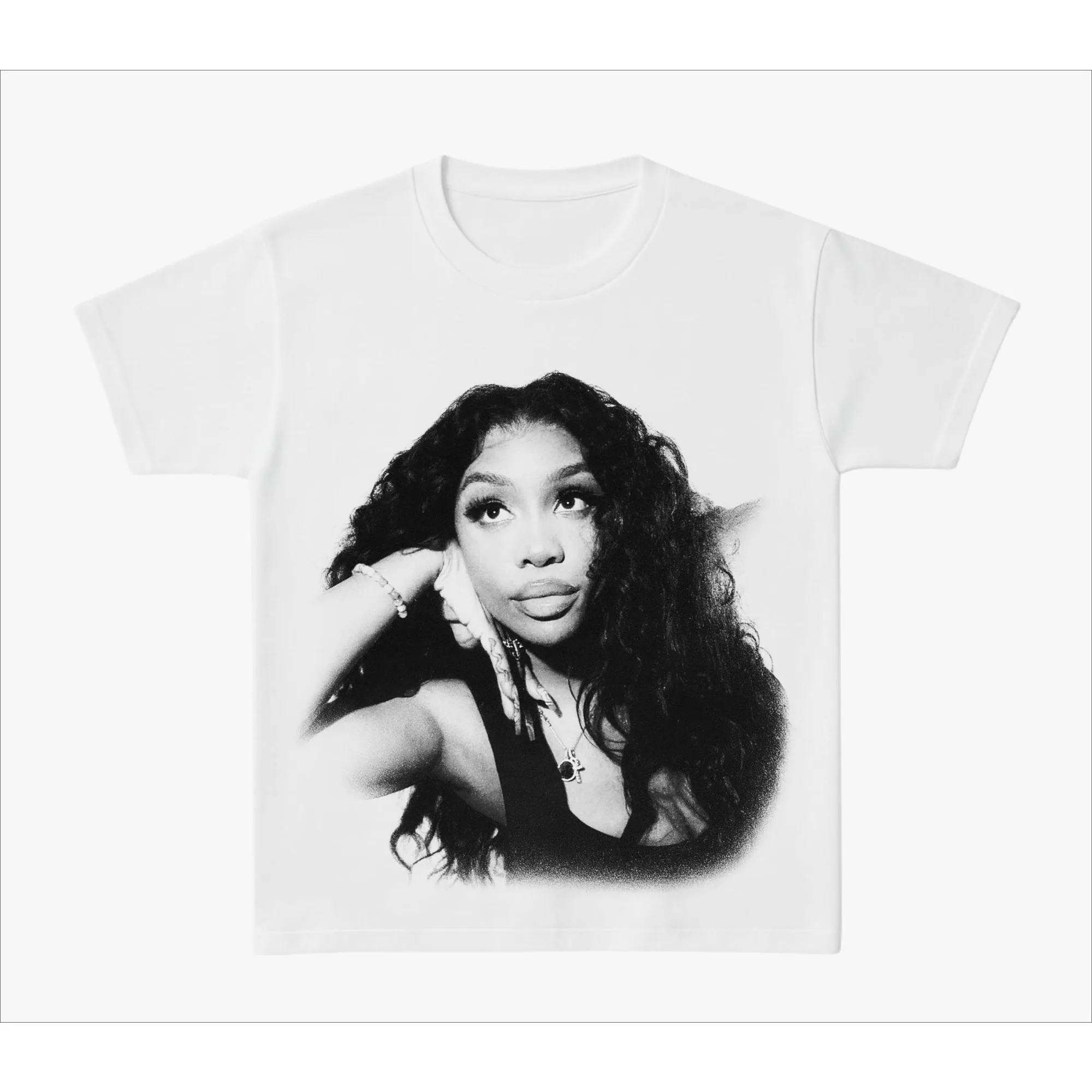 

Vintage Men SZA Travel Hip Hop Rap T-shirt American Hip Hop Summer New Men and Women Retro Fashion Unseix Short-sleeved Top