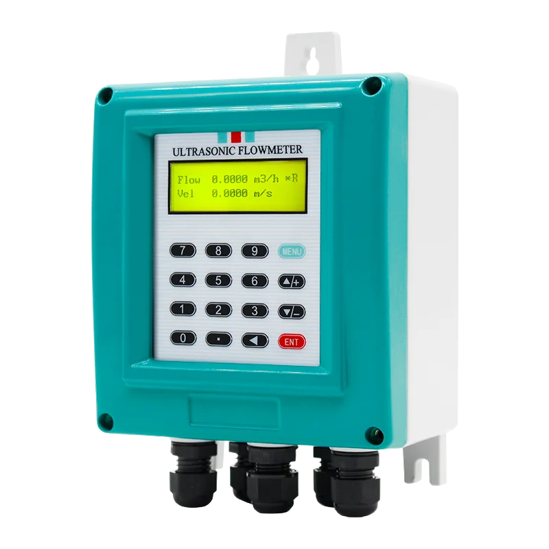 Remote display clamp on sensor pulse output ultrasonic flow meter wall mounted ultrasonic water flowmeters