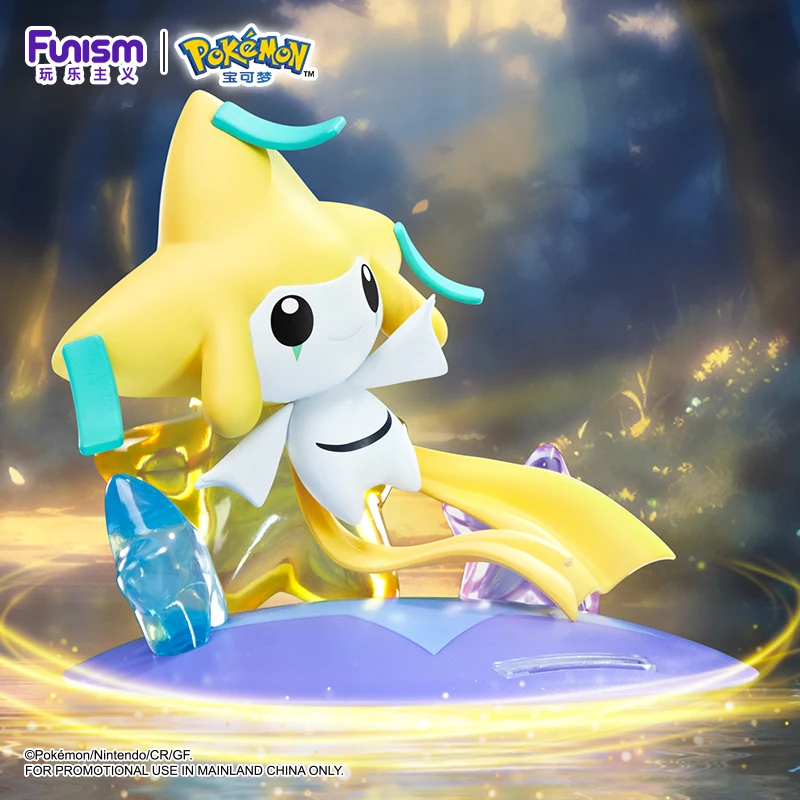 Pokemon Anime Jirachi Celebi oryginalny Funism oryginalne figurki zbieraj ozdoby modelowe zabawki dla dzieci prezenty urodzinowe