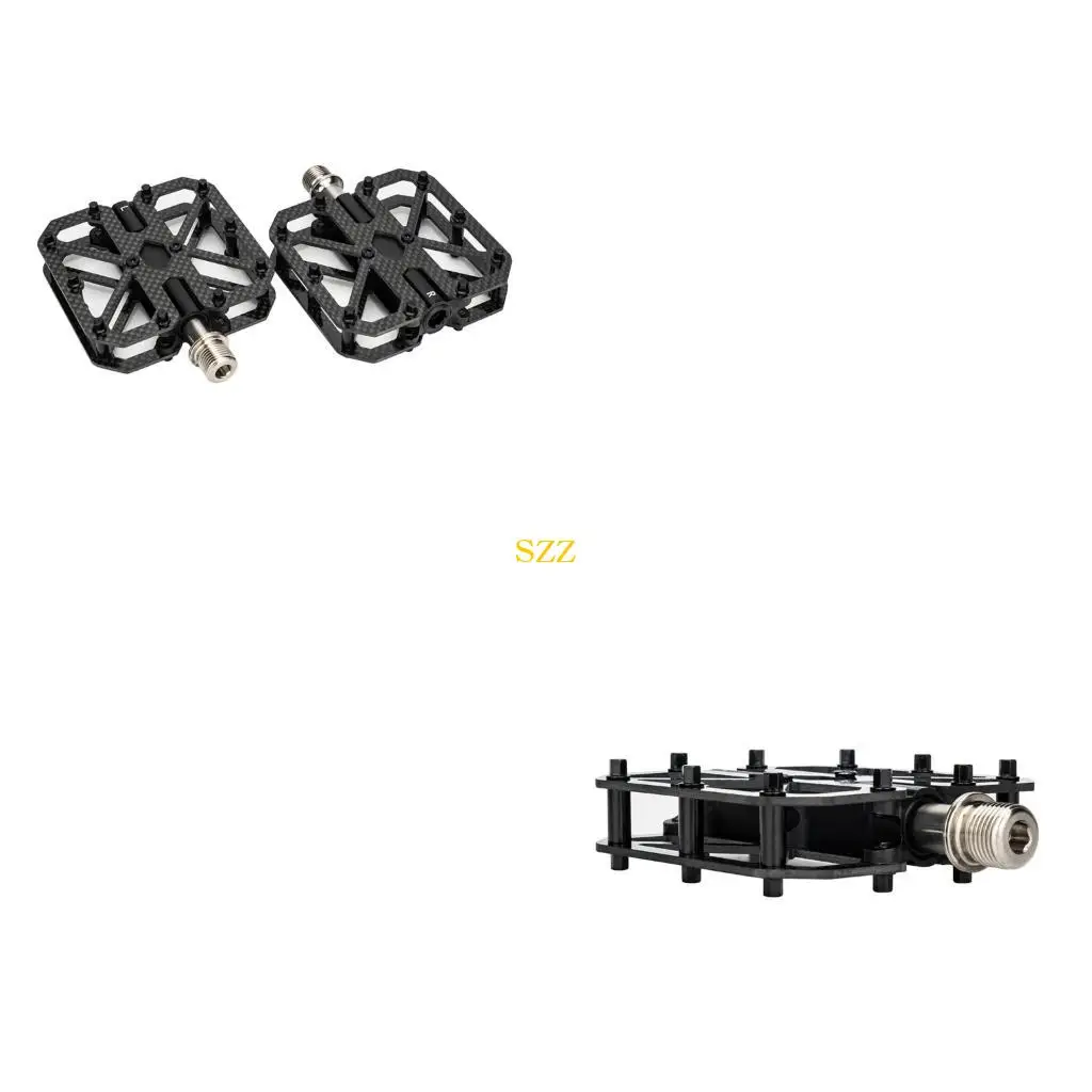 Carbon Fiber 3 Seal Bearings Nonslip Bicycles Pedals Mountain Bicycles Pedals 