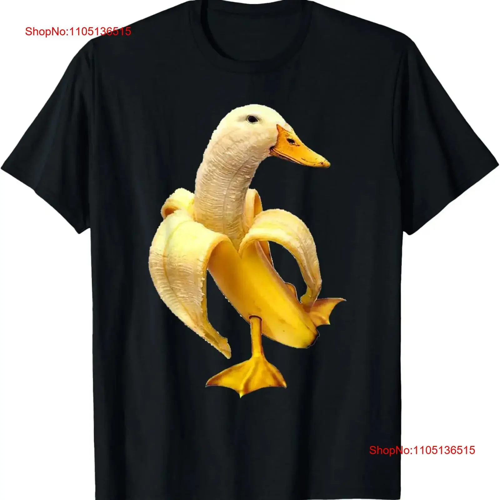 

Футболка с банановой уткой, винтажная стираная дышащая дизайнерская одежда, мягкий повседневный стильный топ унисекс для повседневной носки, модная одежда