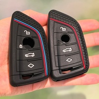 For BMW X1 X3 X4 X5 X6 Series 1 2 3 5 7 G20 G02 G05 G31 G23 F34 F15 F40 IX3 Silicone Remote Car Key Cover Keychain Key Case