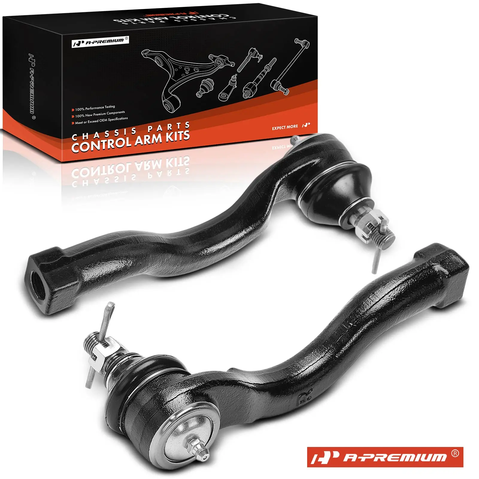 A-Premium 2x Front Left & Right Outer Steering Tie Rod End for Mitsubishi Montero 2001 2002 2003 2004 2005 2006
