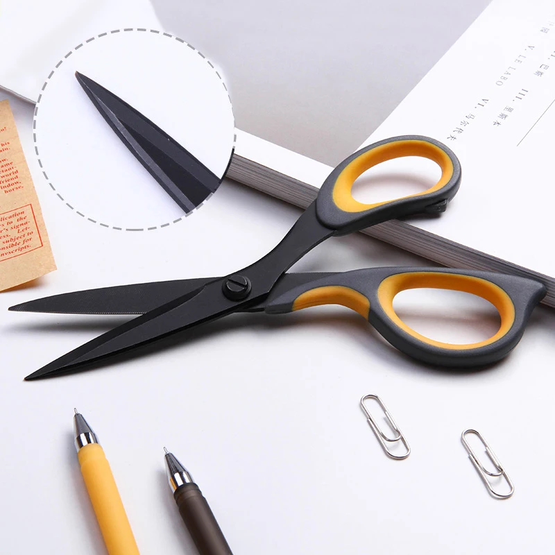 175 مللي متر مكافحة عصا مقص القرطاسية مكتب طالب DIY بها بنفسك اليد الحرفية مدرسة مكتب الفني الة قطع الورق أدوات سكين القطع E6027 #1