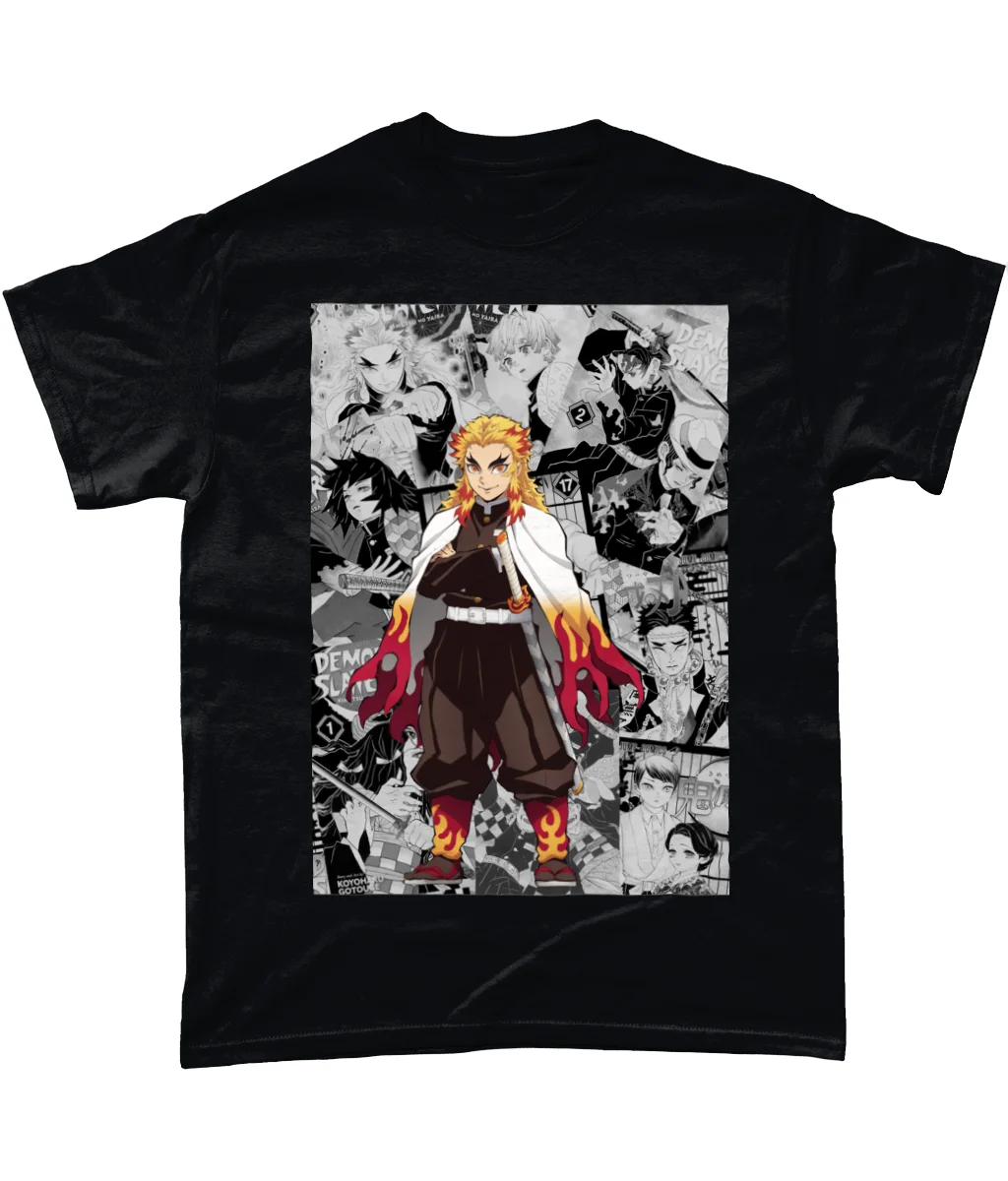 Kyojuro Demon Slayer Manga Strip Anime Unisex Tshirt T-Shirt Tee ALL SIZES