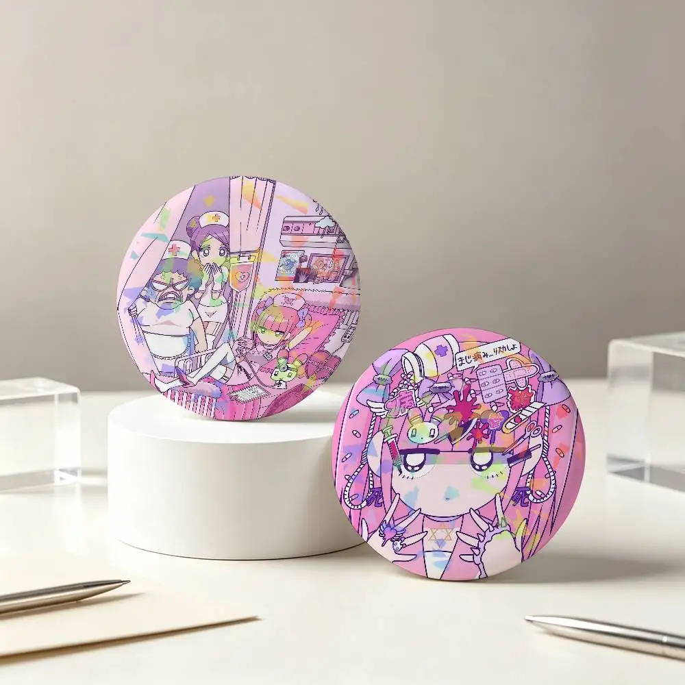 M-Menhera Chan Virtual Girl Backpack Pin Hat Pin Jacket Accessory Bag Decor Clothing Ornament Fashion Accessory