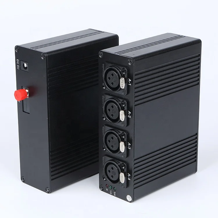 Four Channels One-Way xlr to fiber Audio Extender Optical Fiber Transmission TX RX