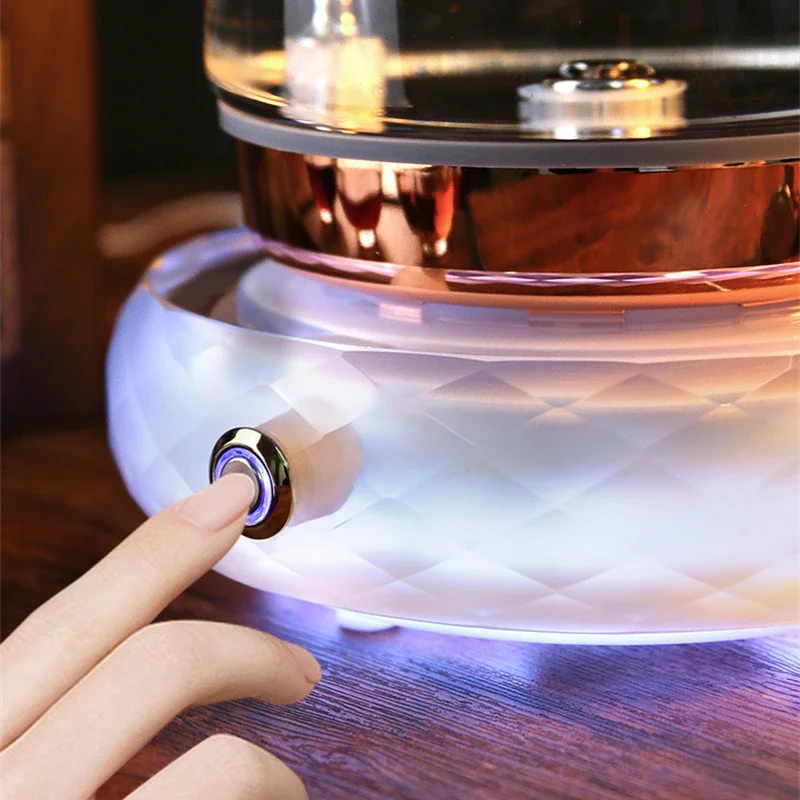 220V Crystal Electric Tea Stove Fully Automatic Touch Bottom Water Electric Kettle Tea Making Heat Preservation Kettle самовар