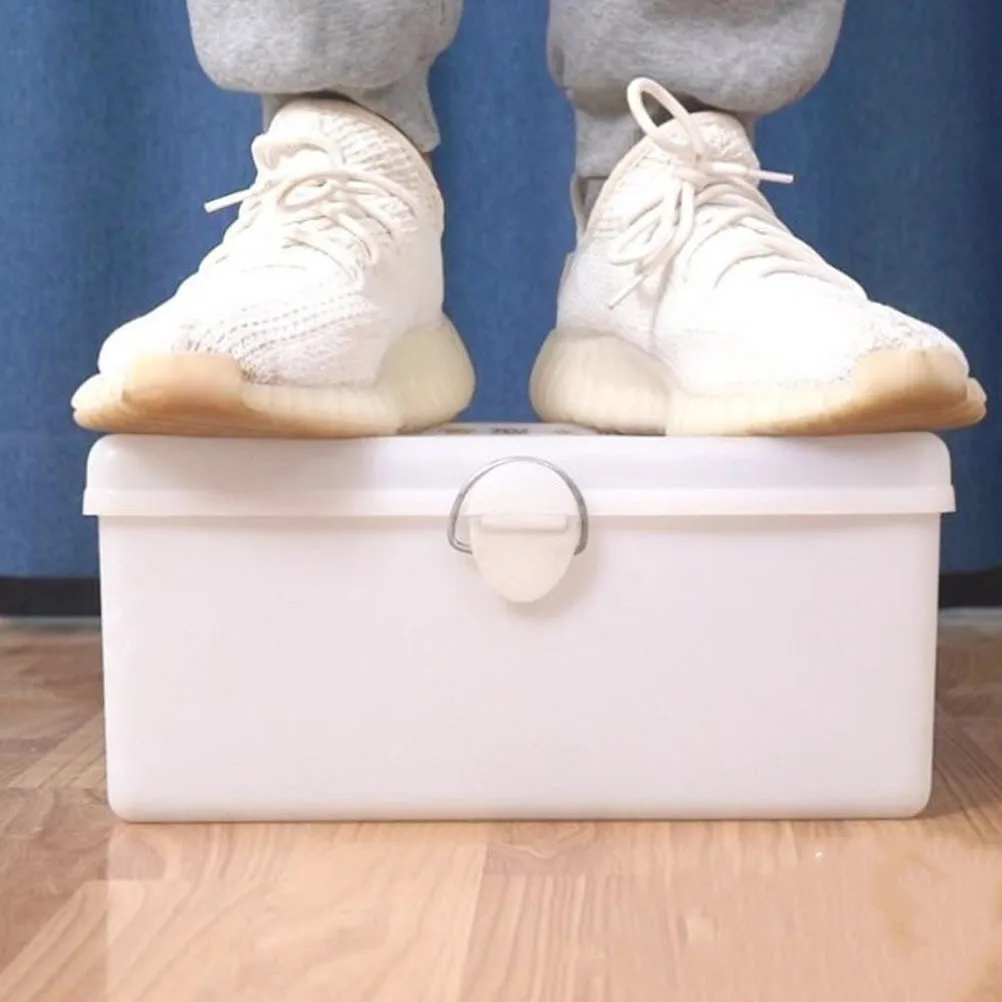 White Portable Mahjong Organizer Large Capacity Storage Box Premium Material Easy to Clean Multi Purpose Use Mahjong Box