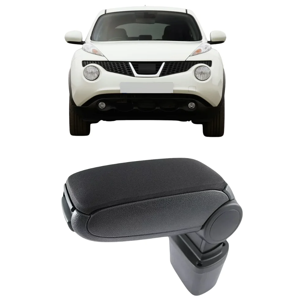 

For Nissan Juke 2010-2019 Armrest Center Console Black Leatherette and Fabric Car Interior Accessories Replacement