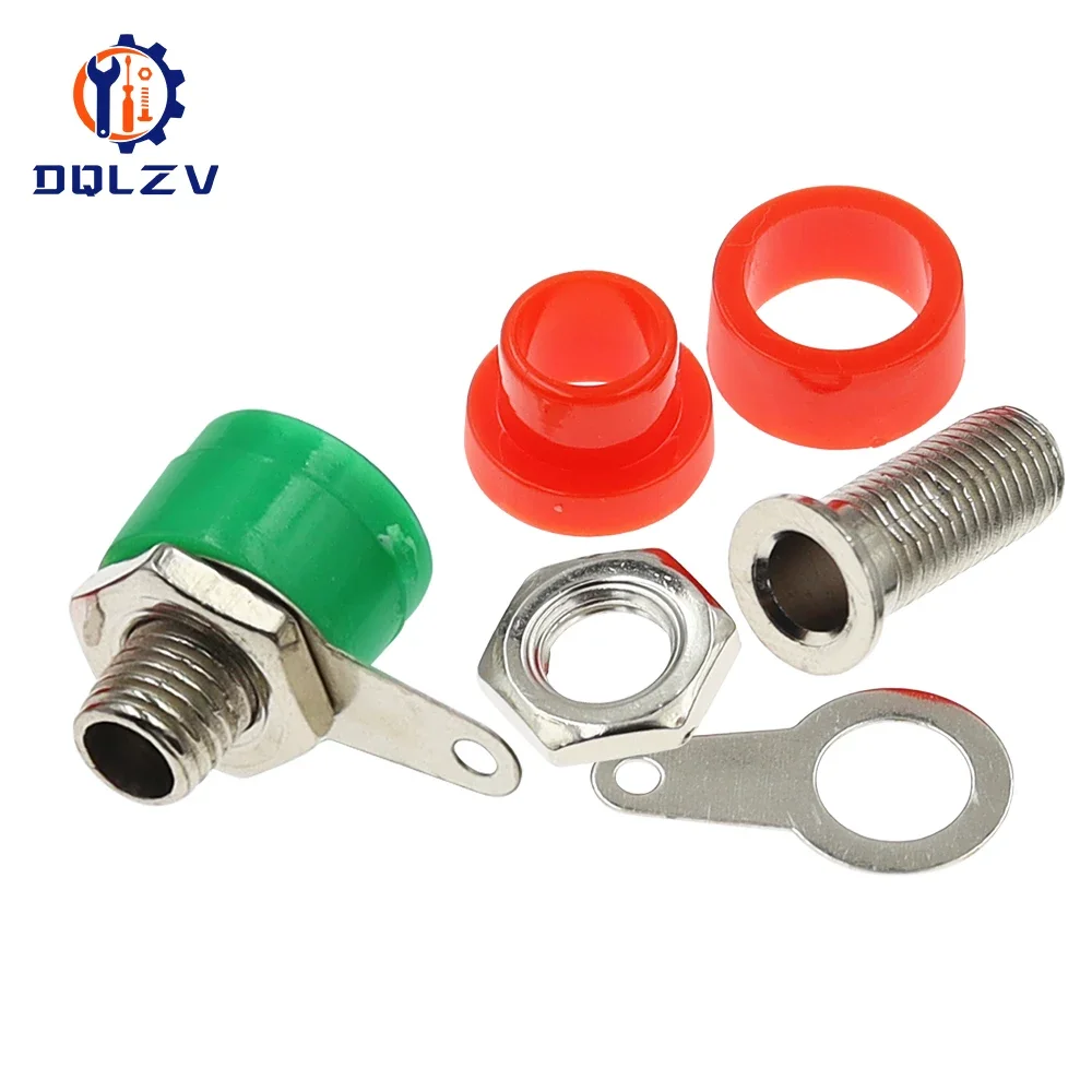 4mm Banana Panel Socket Test Probe Binding Post Nut Plug Jack Connector