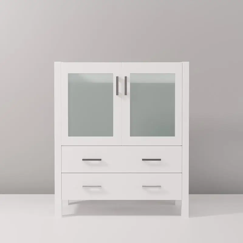 

New Product Title: "30in White Bath Vanity with 18.25in Depth, Modern Design for Stylish Bathroom Upgrade