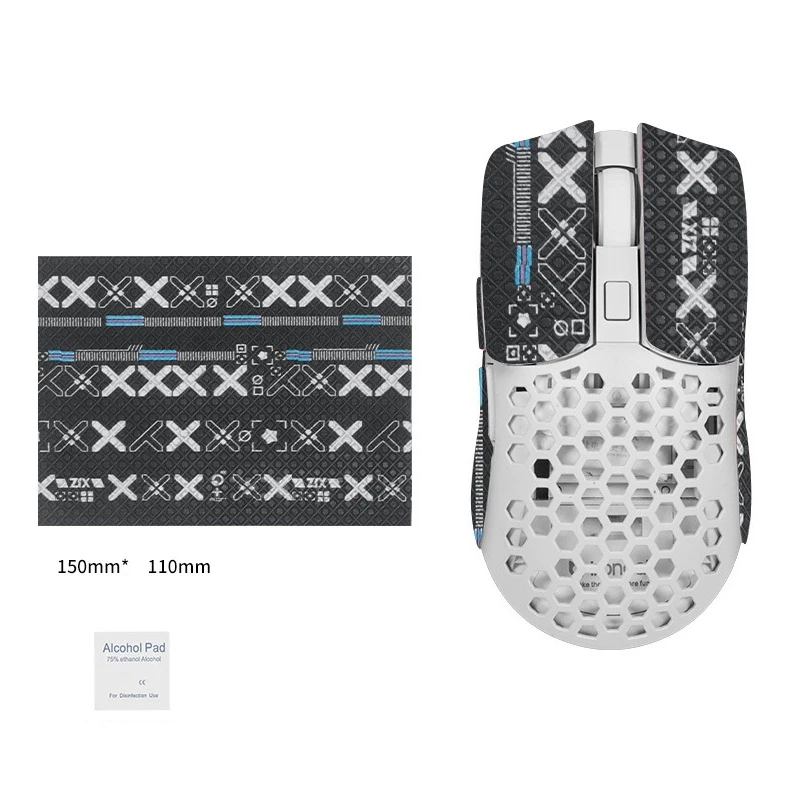 15*11cm ユニバーサルスタイル滑り止めDIYゲーミングマウスステッカー、防汗、耐摩耗性、デスクトップおよびラップトップPC用