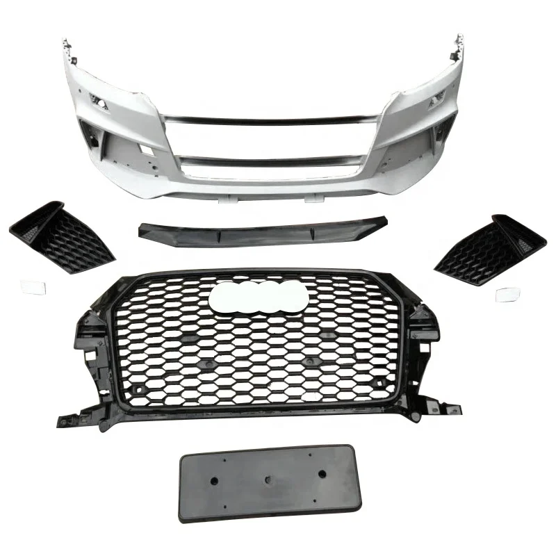 Bodikits per auto RSQ3 BodyKit di alta qualità per Q3 SQ3 Paraurti anteriore con griglia a nido d\'ape PP Materiale ABS 2016 2017 2018 2019