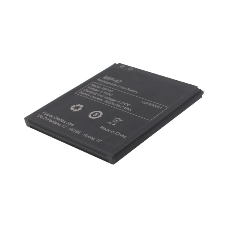 Nueva batería de litio recargable de alta calidad 3,7 V 2000mAh para batería de teléfono móvil Miia MIP-47