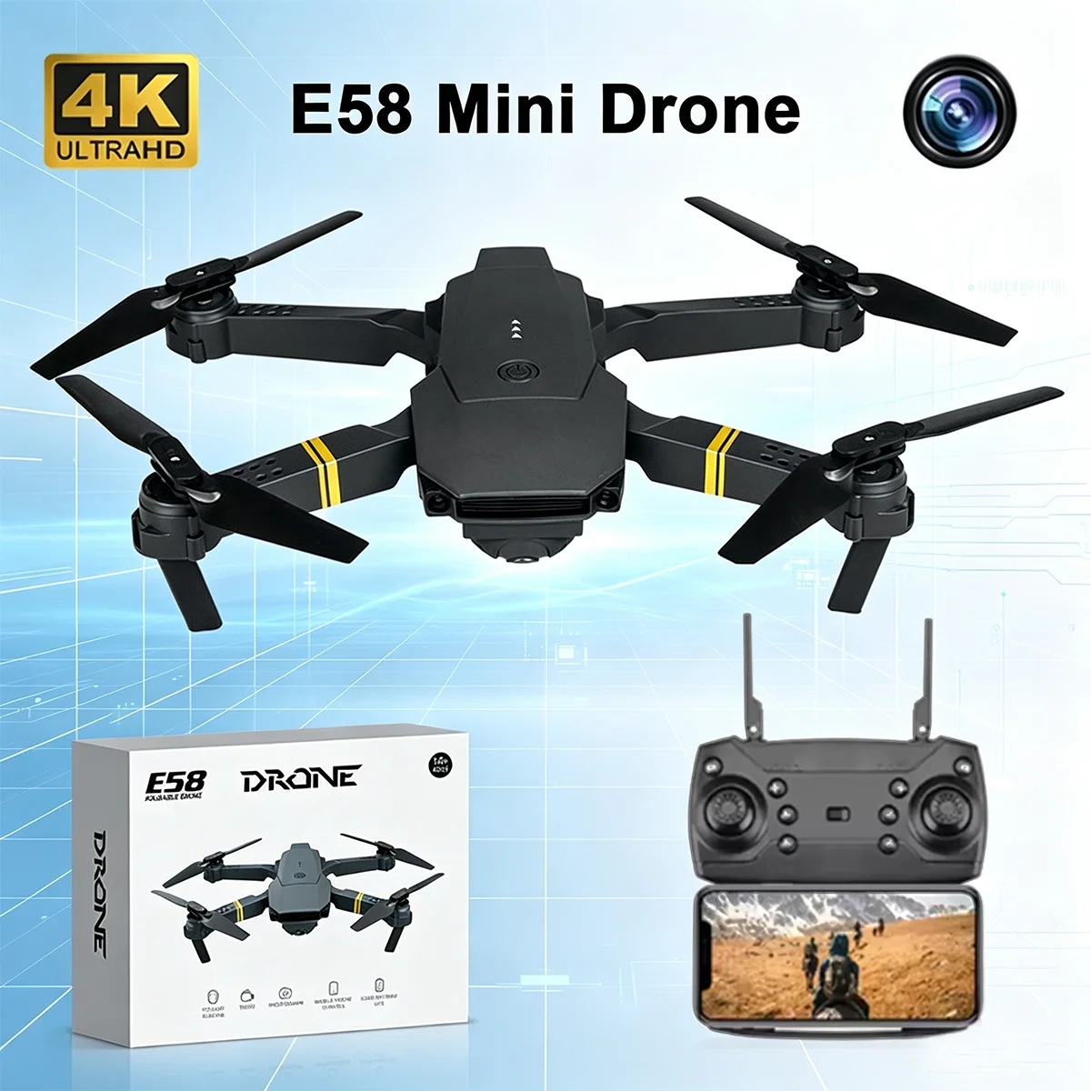 Eachine Drone E58 - Nuovo Drone Mini E58 2026 Professionale