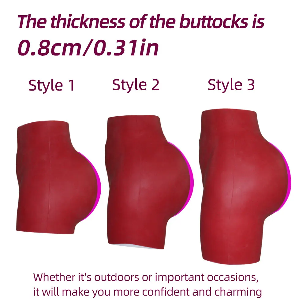 YUERUGOU Silicone Sexy Buttocks Enhancement Silicone Hip Pants for Women Open Shift Pants Full Buttocks Cosplay