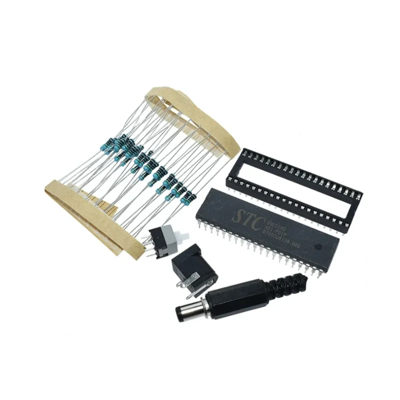 DIY Electronic Heart Shape Kit, Módulo LED colorido, Love Water Light, Peças e Componentes, STC89C52