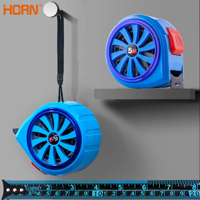 

3/5/7.5/10M Self-locking tape Fluorescent tape Imperial scale high precision thickening wear-resistant Drop-proof Tape Measure