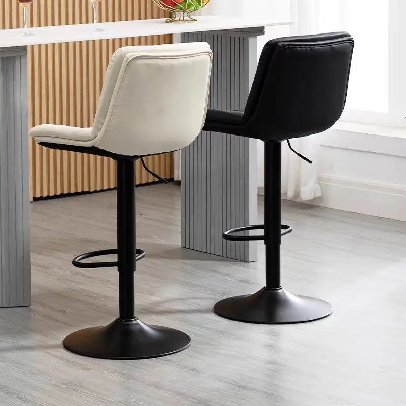 Sedia da bar sollevabile per la casa moderna semplice schienale girevole sgabello alto reception cassiere sedia da bar di lusso leggera