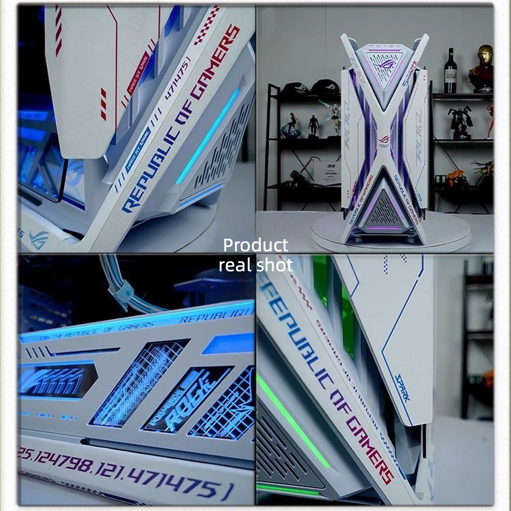 ROG HYPERION 701 섀시 스웨이드 스티커, DIY 애니메이션 게임 캐비닛 장식 커버 15pcs 2025 썸네일 6