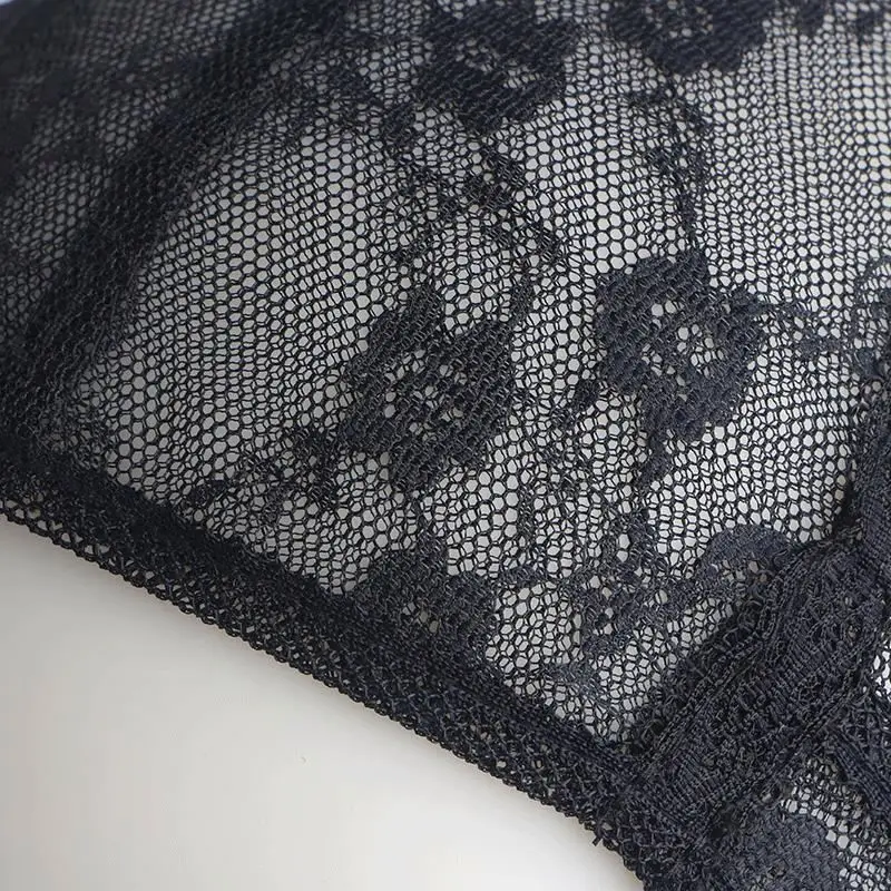 หมวกวิกแบบตาข่ายยืดหยุ่นปรับได้สีดำ H-1 พร้อมสายรัดถักแบบระบายอากาศสำหรับต่อผม